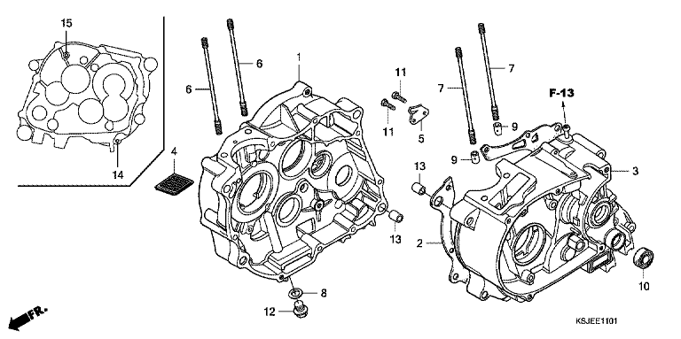 CRANKCASE (CRF100F)