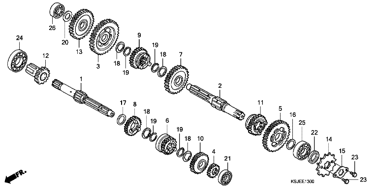 TRANSMISSION (CRF80F)