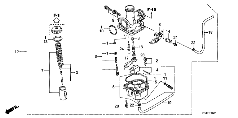 CARBURETOR (CRF100F)