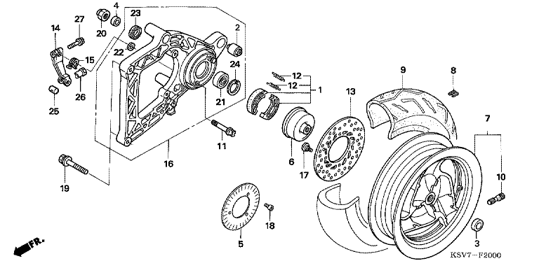 REAR WHEEL/SWINGARM