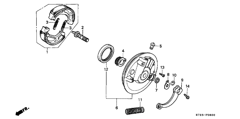 FRONT BRAKE PANEL