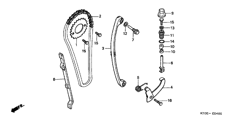 CAM CHAIN/TENSIONER