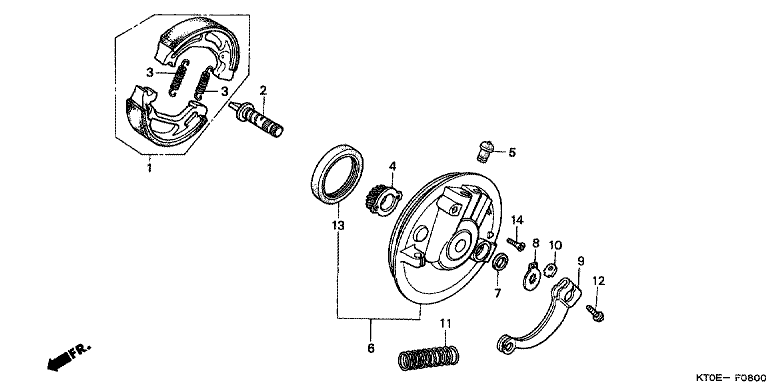 FRONT BRAKE PANEL
