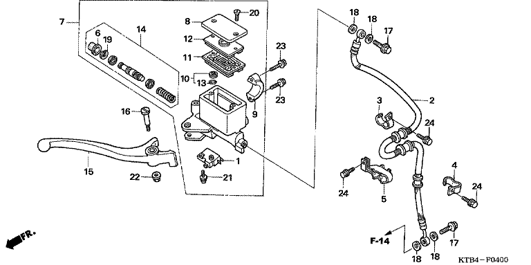 FR. BRAKE MASTER CYLINDER