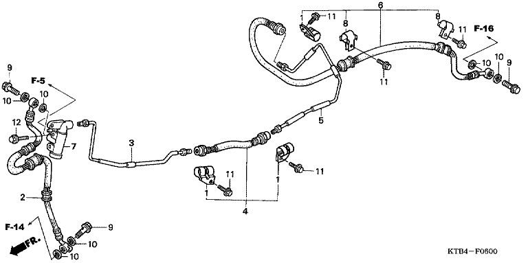 REAR BRAKE PIPE