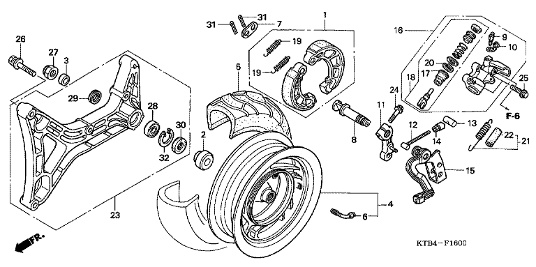 REAR WHEEL/SWINGARM