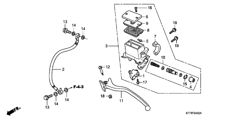 RR. BRAKE MASTER CYLINDER (SH125/R/150/R)