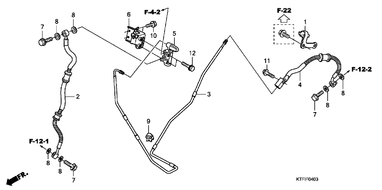 RR. BRAKE HOSE/BRAKE PIPE (SH125/R/150/R)