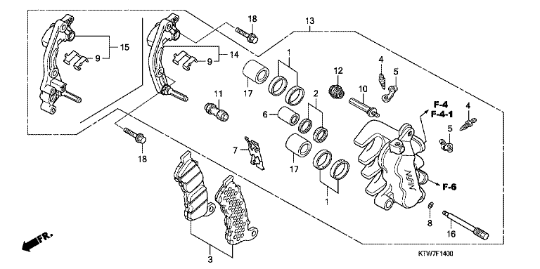 FRONT BRAKE CALIPER
