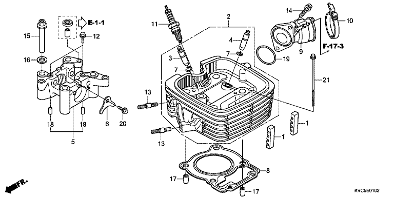 CYLINDER HEAD (GLH125SH)
