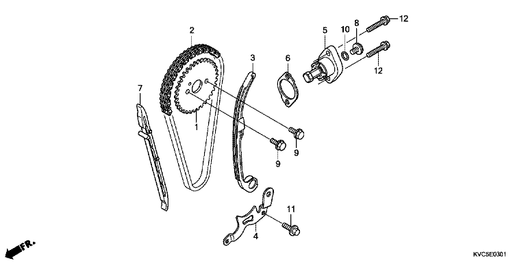 CAM CHAIN/TENSIONER (GLH125SH)