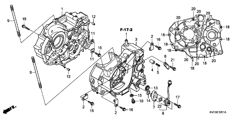 CRANKCASE (GLH125SH)
