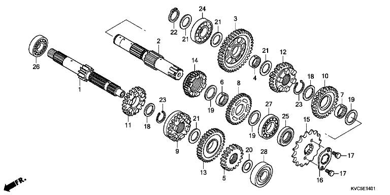 TRANSMISSION (GLH125SH)