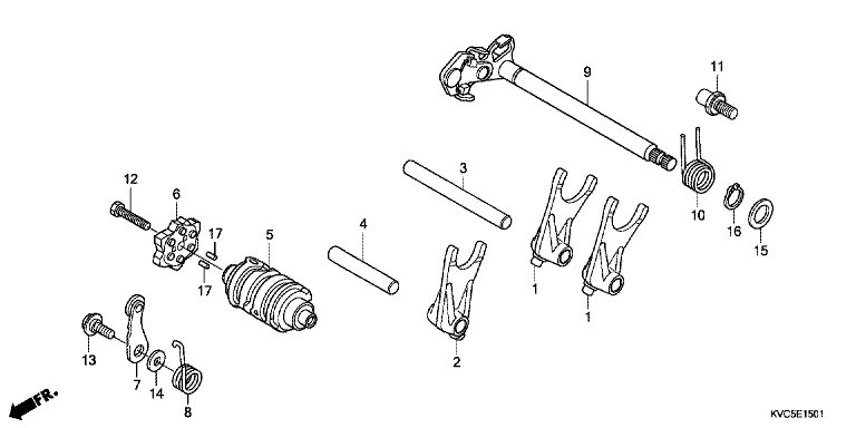 GEARSHIFT DRUM (GLH125SH)