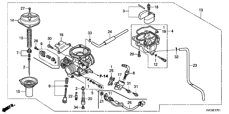 CARBURETOR (GLH125SH)