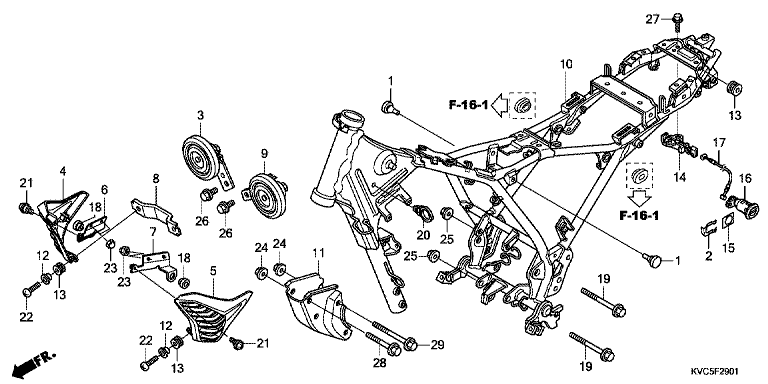 FRAME BODY (GLH125SH)