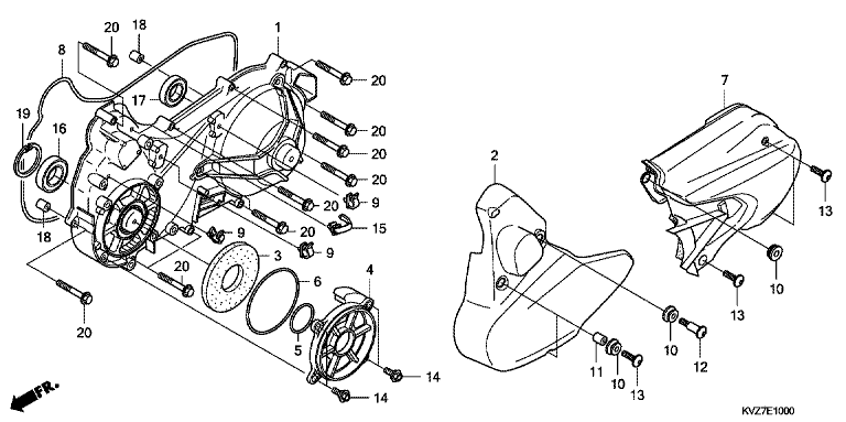 LEFT CRANKCASE COVER