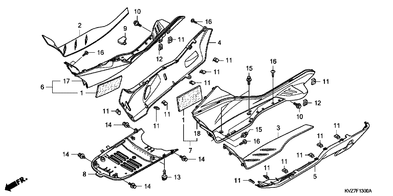 FLOOR FOOTPEG/FOOTREST