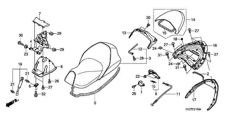 SEAT/REAR SPOILER
