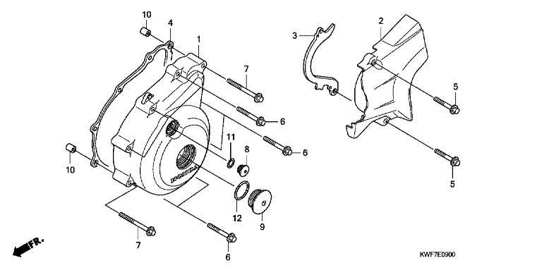 LEFT CRANKCASE COVER