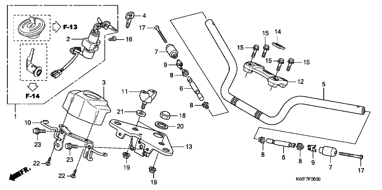 HANDLE BAR/TOP BRIDGE