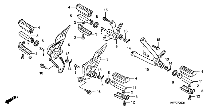 FOOTPEG/FOOTREST