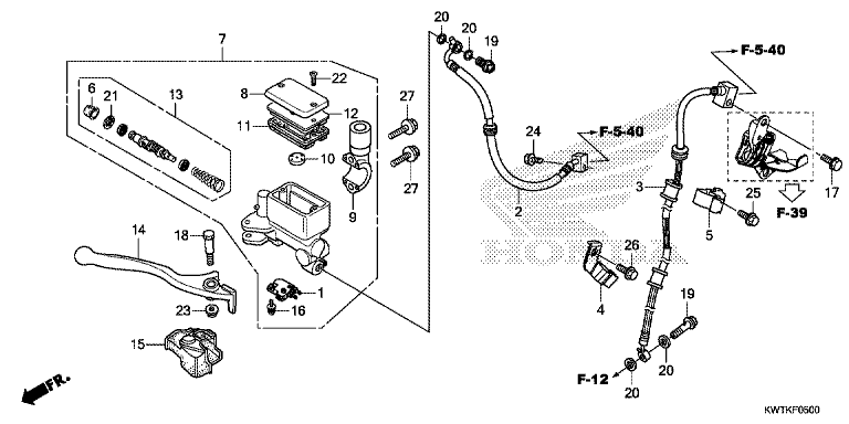 FRONT BRAKE MASTER CYLINDER