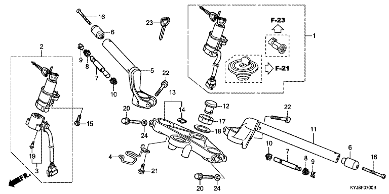 HANDLE BAR/TOP BRIDGE