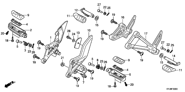FOOTPEG/FOOTREST