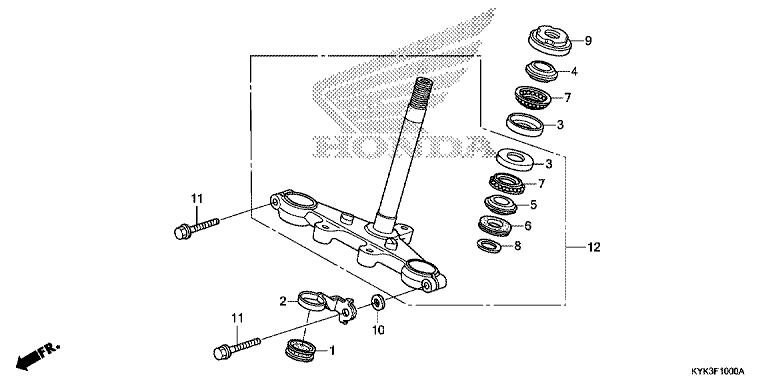 STEERING STEM (CRF110FD/E/H/J)
