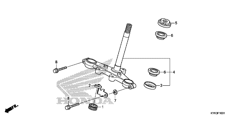 STEERING STEM (CRF110FK/L/M/N)