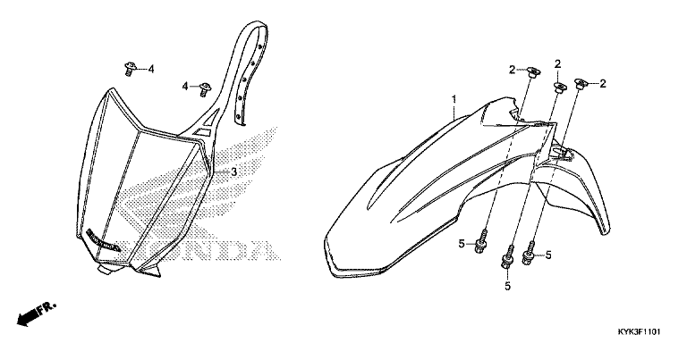 FRONT FENDER (CRF110FK/L/M/N)