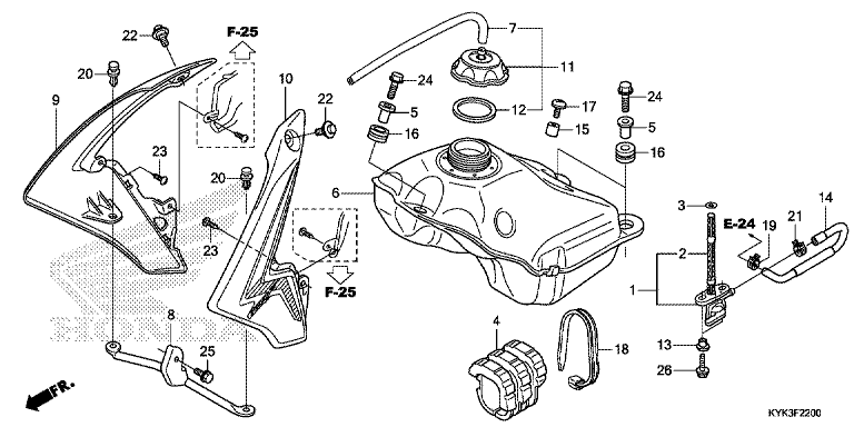 FUEL TANK (CRF110FD/E/H/J)