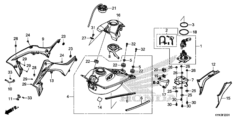 FUEL TANK (CRF110FK/L/M/N)