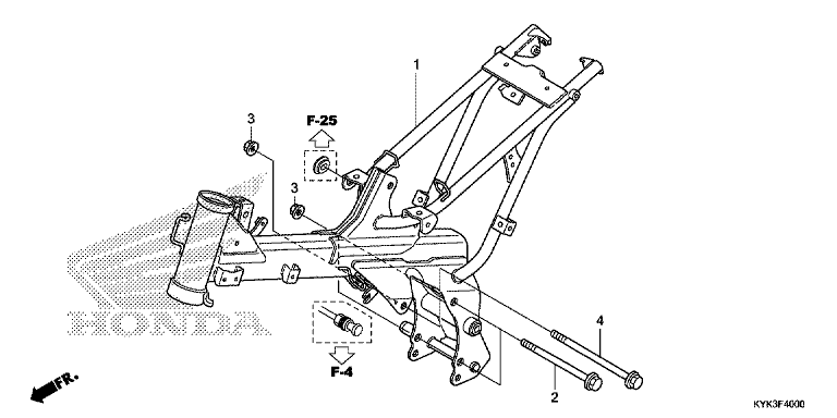 FRAME BODY (CRF110FD/E/H/J)