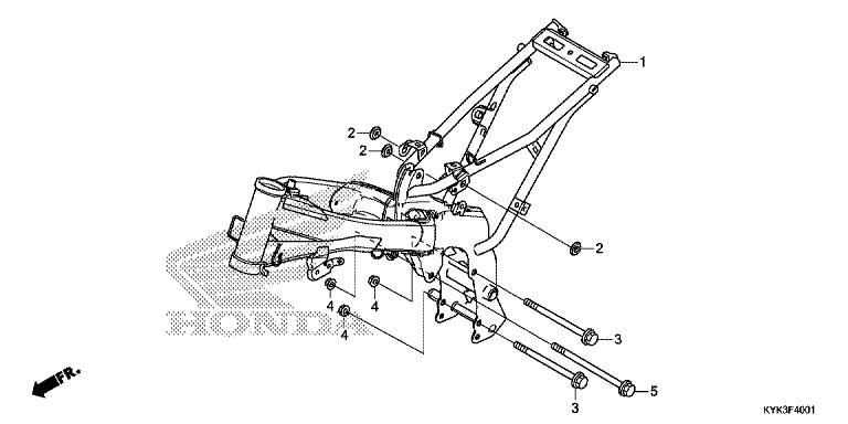 FRAME BODY (CRF110FK/L/M/N)