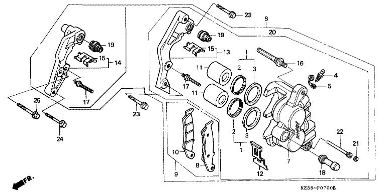 FRONT BRAKE CALIPER