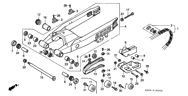 SWINGARM/DRIVE CHAIN