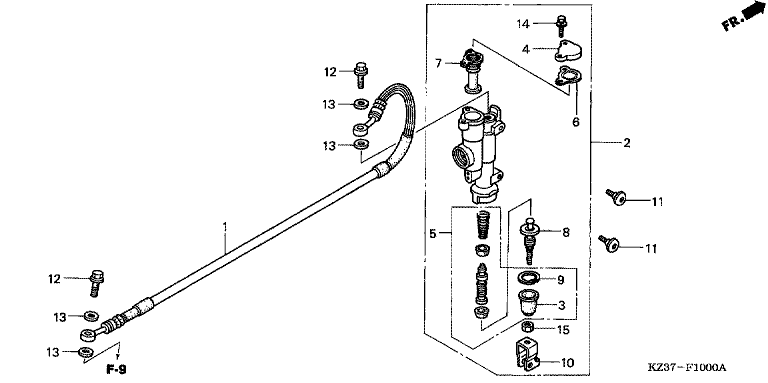 RR. BRAKE MASTER CYLINDER