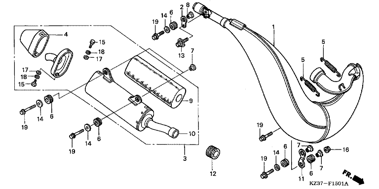 EXPANSION CHAMBER (CR250R2-4) (ED,U)