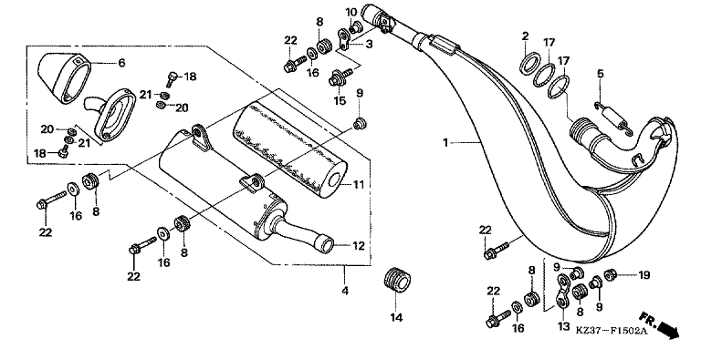 EXPANSION CHAMBER (CR250R5)