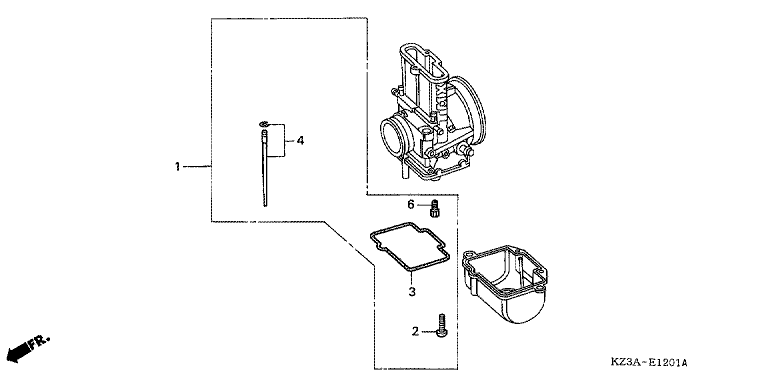 CARBURETOR OPTIONAL PARTS KIT (CR250R'02,'03)