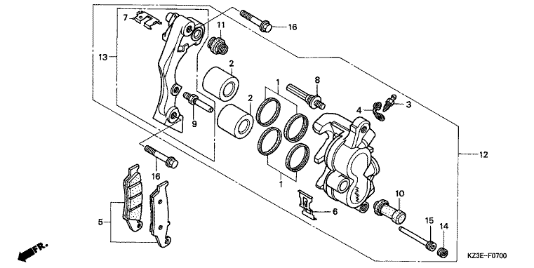 FRONT BRAKE CALIPER