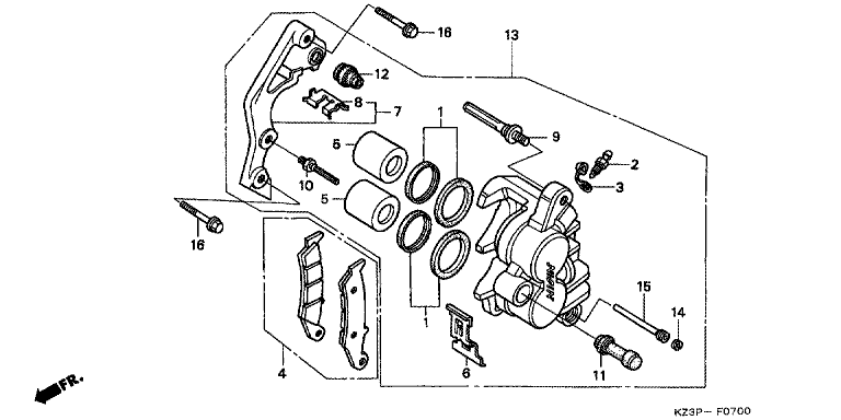 FRONT BRAKE CALIPER