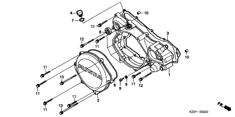 RIGHT CRANKCASE COVER