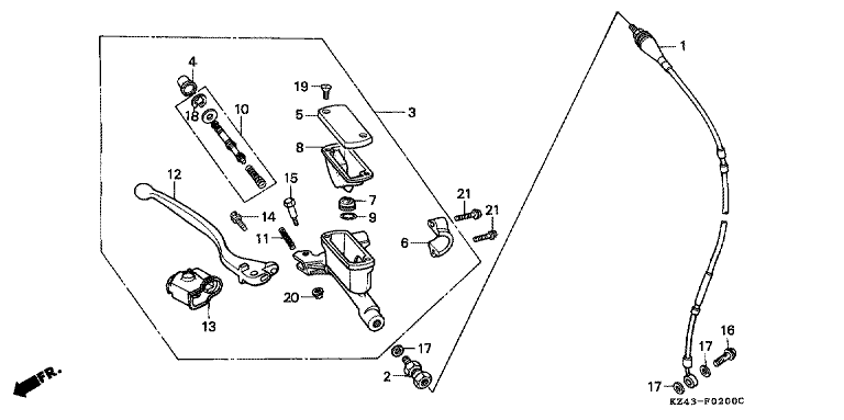 FR. BRAKE MASTER CYLINDER (1)