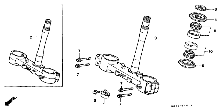 STEERING STEM (CR125RS/RT/RV)