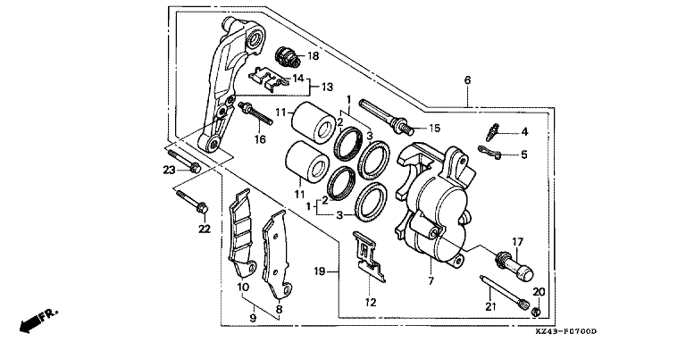FRONT BRAKE CALIPER