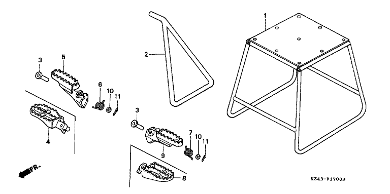STAND/FOOTPEG/FOOTREST
