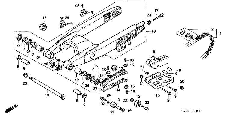 SWINGARM (CR125RV)
